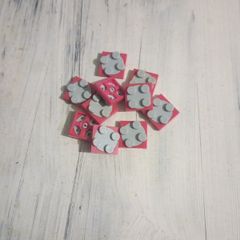 Lego turntable plate red 10 pieces