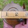 Antique Brass and wood Fishing Reel Image 7