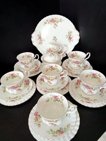 Royal Albert "Moss Rose"  tea set