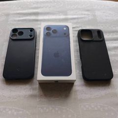 iPhone 17 Pro Max Blue Factory unlocked as new with screen protector and 2 cases