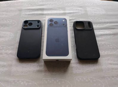 iPhone 17 Pro Max Blue Factory unlocked as new with screen protector and 2 cases