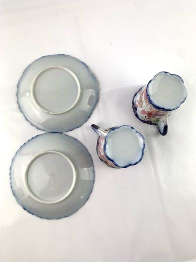 2 Antique Japanese tea cups and saucers