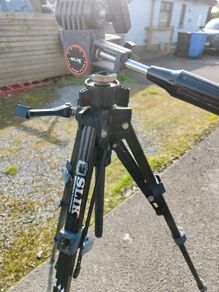 Slick aluminum professional camera tripod