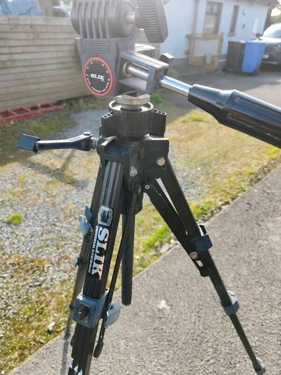 Slick aluminum professional camera tripod