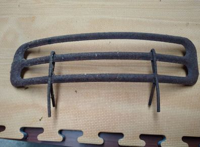 Clip on fire grate coal saver