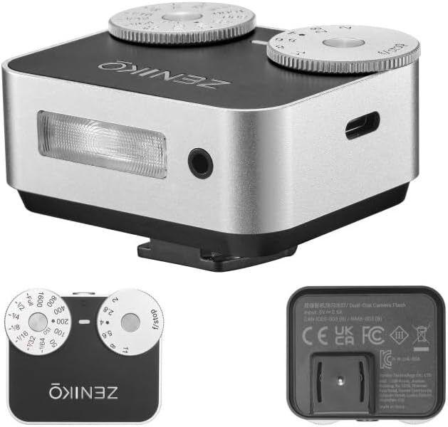 Zeniko ZA12 Ultra Compact Dual Dial Flash Silver