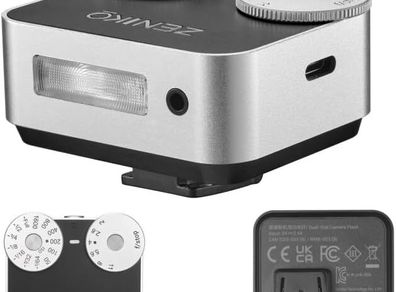 Zeniko ZA12 Ultra Compact Dual Dial Flash Silver