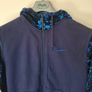 Nike camo full zip hoodie size medium ptp 22" navy in good condition Image 3