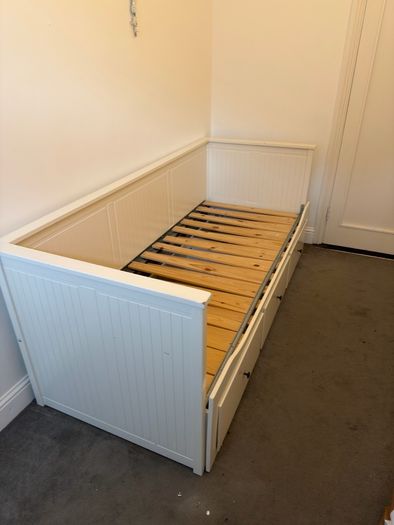 Hemnes Day- Bed frame with 3 drawers, white