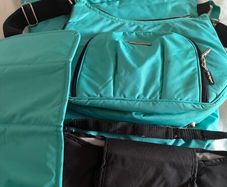 Footmuff, changing bag and pram organizer