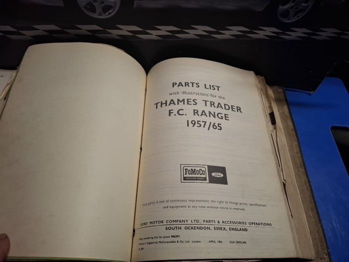Parts list Thames trader NC&FC
