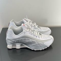 Nike Shox R4 White/Metallic Silver