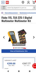 Fluke 115, TLK-225-1 Digital Multimeter Multimeter Kit