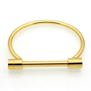 Gold Shackle Bracelet