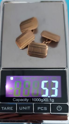 9 Ct Gold Cuff Links 5.3g