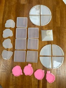 Large selection of top quality resin moulds for crafts ,  art , coaster sets and pyramid .