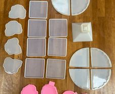 Large selection of top quality resin moulds for crafts ,  art , coaster sets and pyramid .