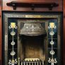 Mahogany Fireplace complete with Gas fire and stone. Image 2