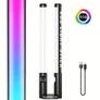 BTFOOR RGB LED Photography Light Wand - USB Rechargeable, Adjustable Brightness & Temperature, Colorful Video Stick for Studio & Party Lighting Image 2