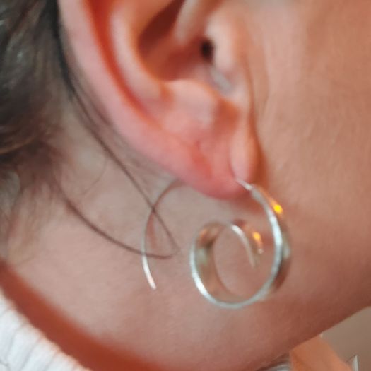 Silver Colour Earrings