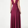 Women's long dress with V-neck and A-line from Comma, size M (EU 38). Image 3