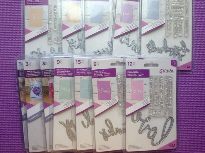 Metal dies, stamps and embossing folders