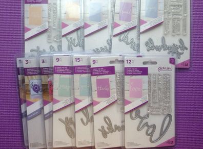 Metal dies, stamps and embossing folders