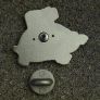 Tortoise with gun ! ,  pin back badge. Image 2