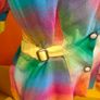 Vintage rainbow plaid blazer Image 5