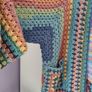 Crocheted colourful hexagon jacket Image 5