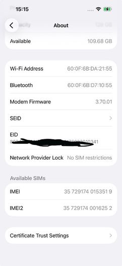 iphone 15 sim free 128gb good condition