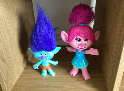 Trolls Singing Poppy and Branch Dolls