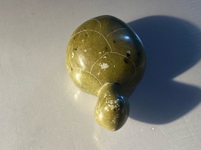ornment Carved Soapstone / Steatite Turtle