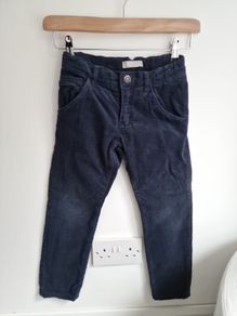 Boys 6yrs NAME IT Navy pin cord casual trousers