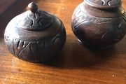 Wooden pots
