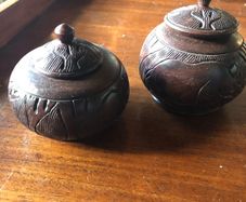 Wooden pots