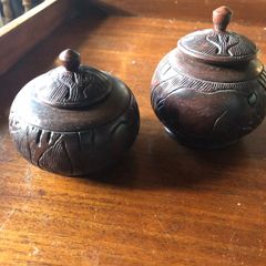 Wooden pots