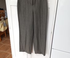Jaeger Ladies Trousers (12) High Waisted Linen/Wool.