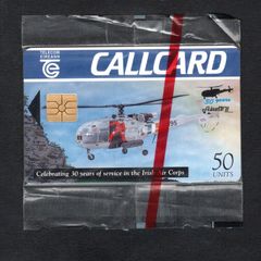 1994 Ireland 50 Unit 30th anniversary of the Aloutte 3 helicopter that was used by the Irish Air Corp Callcard (Gemplus GEM1) Call Card Mint in packaging