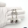 Vintage 925 Sterling Silver & Colour Changing Amethyst Witchy Gothic Snake Earrings Image 8