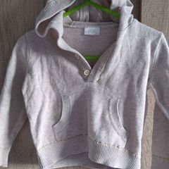 f& 12-18 months boy jumper with hood worn once