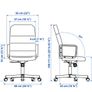 Office Chair - Black - 2x or 1x Image 5
