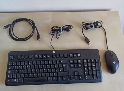HP keyboard and mouse - wired