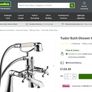 Traditional Victorian Tudor Bath Shower Mixer Tap | Chrome Image 6