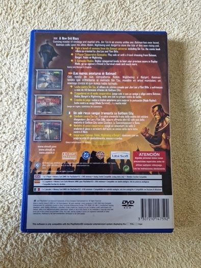 Italian Version Batman Rise of Sin Tzu PlayStation2 Ps2 Games Original