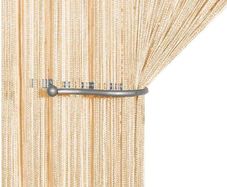 Liqy Retro PlainTassel Door Curtain Fly Insect Bug Screen String For Doorways Divider or Window Curtain Panel 90x200cm, Fly Screen Panel