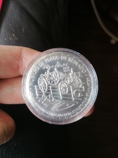 1973 Netherlands Silver 25 Gulden Coin