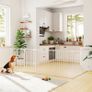 8-Panel Metal Folding Safety Gate & Playpen, 61 x 75 cm Panels (24 x 29.5 in)  White Image 2