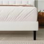 King Bed Frame, Easy Assembly, Sturdy Wooden Slat Support Image 4