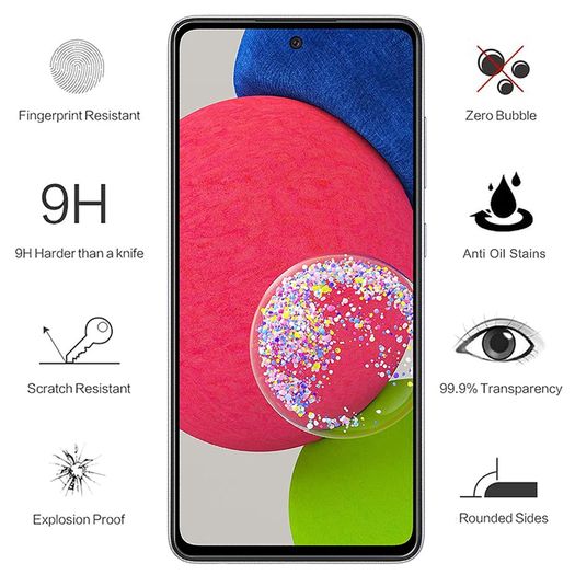 For Samsung Galaxy A52 / A52 5G Tempered Glass Screen Protector Saver Cover New - FHT15SMTG